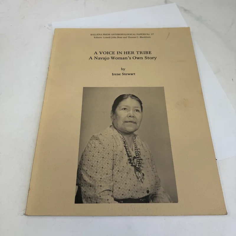 Cover of A Voice in Her Tribe: A Navajo Woman's Own Story by Irene Stewart; foreword by Mary Shepardson; edited by Doris Ostrander Dawdy