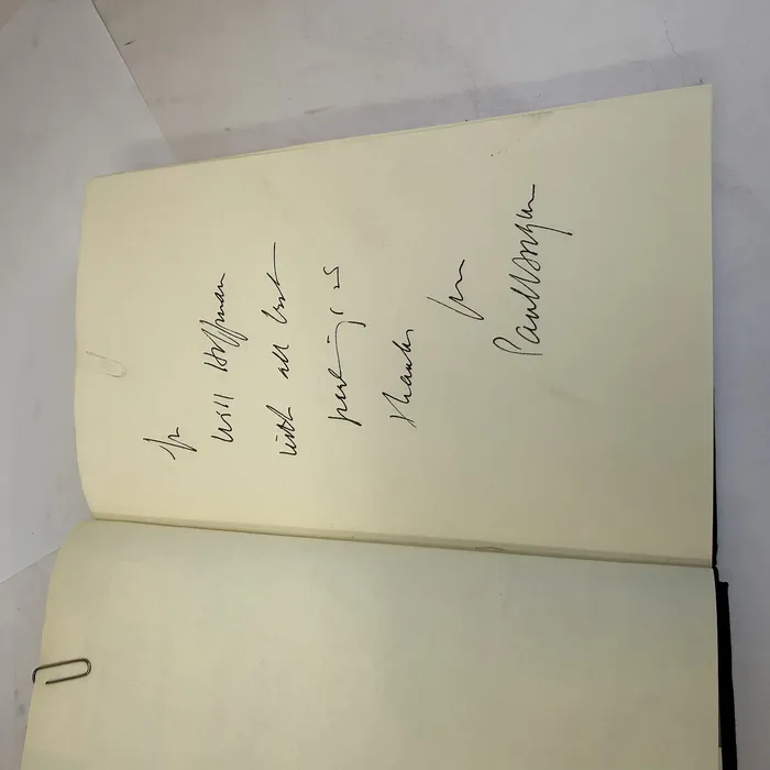 Approaches to Writing by Paul Horgan — signature