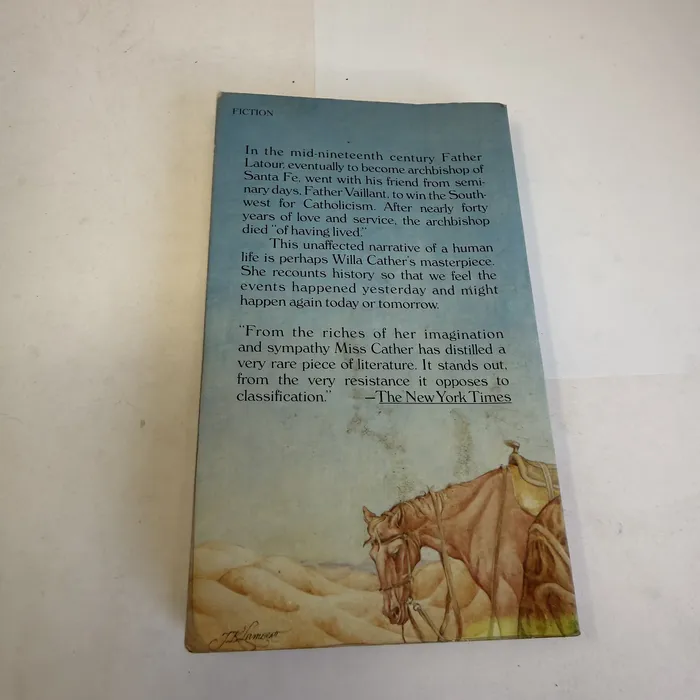 Death Comes for the Archbishop by Willa Cather — back cover