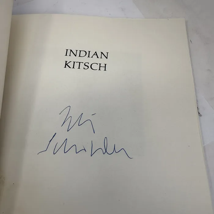 Indian Kitsch by Fritz Scholder — signature