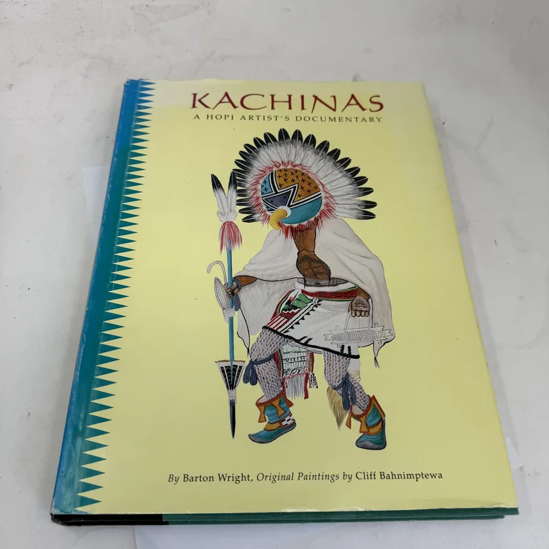 Cover of Kachinas: A Hopi Artist's Documentary by Barton Wright; original paintings by Cliff Bahnimptewa