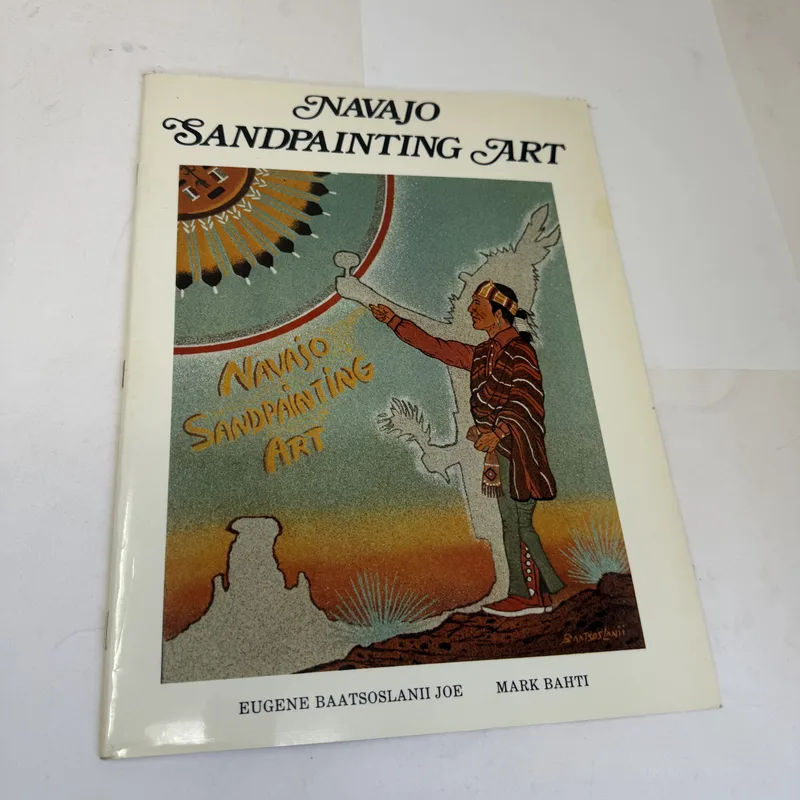 Cover of Navajo Sandpainting Art by Eugene Baatsoslanii Joe and Mark Bahti
