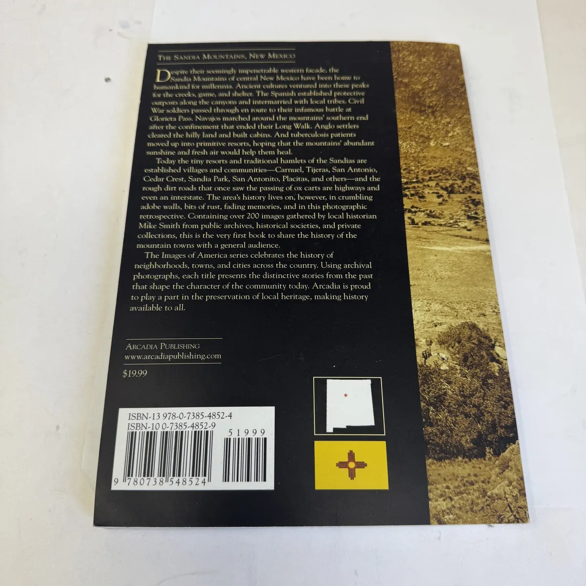 Towns of the Sandia Mountains by Mike Smith — back cover