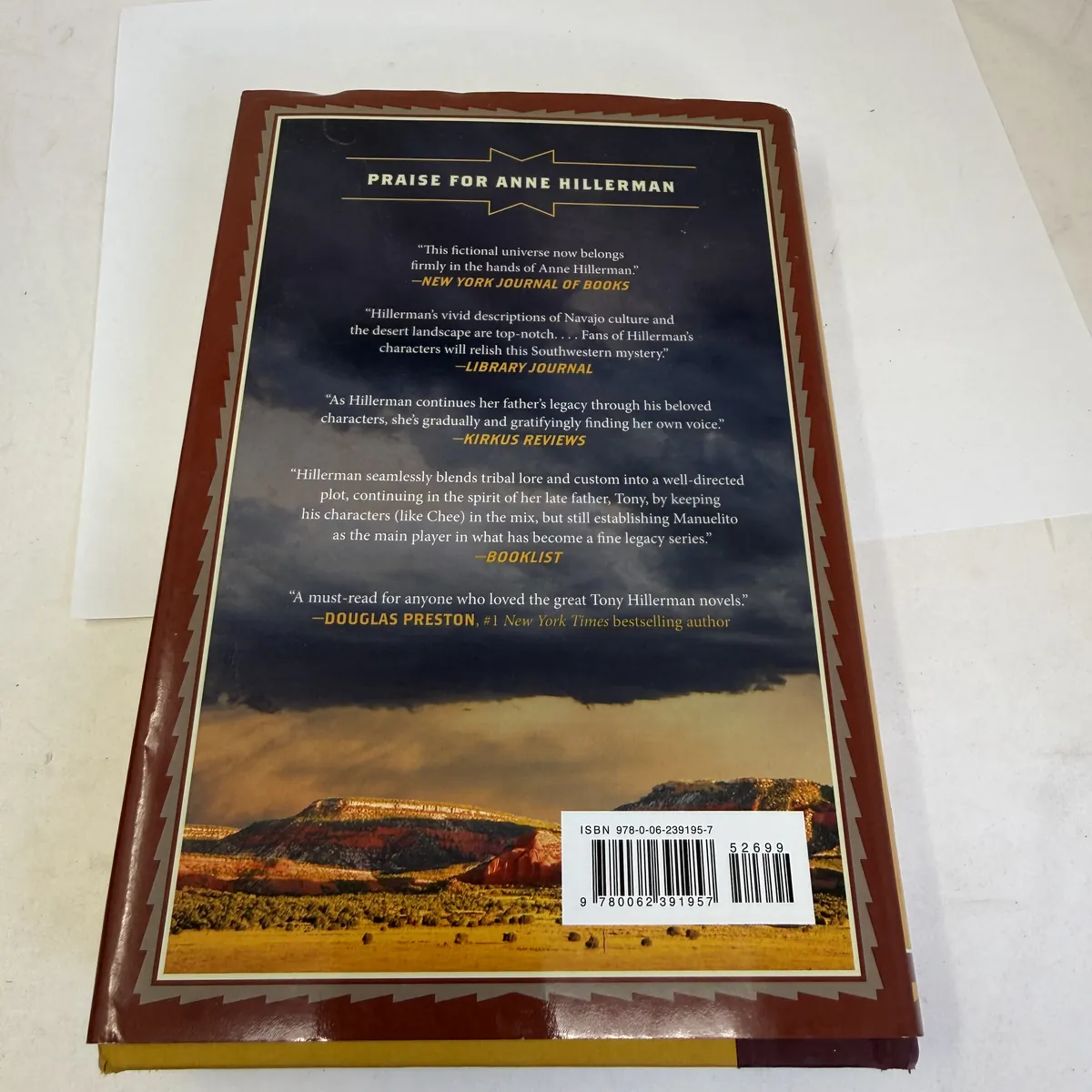The Tale Teller by Anne Hillerman — back cover
