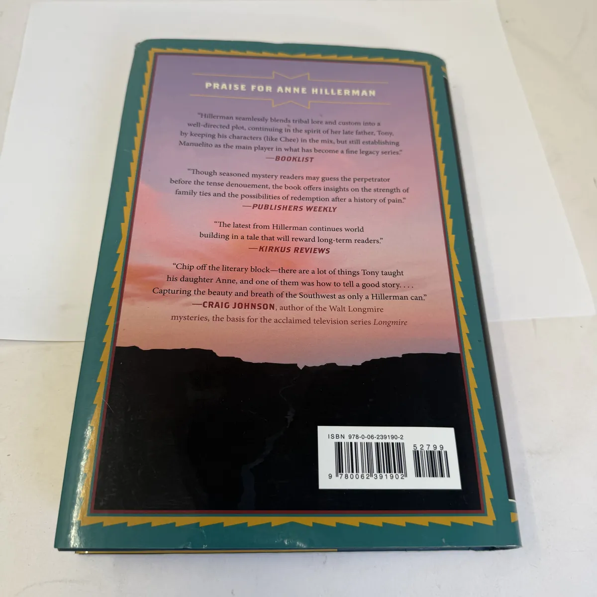 Song of the Lion by Anne Hillerman — back cover
