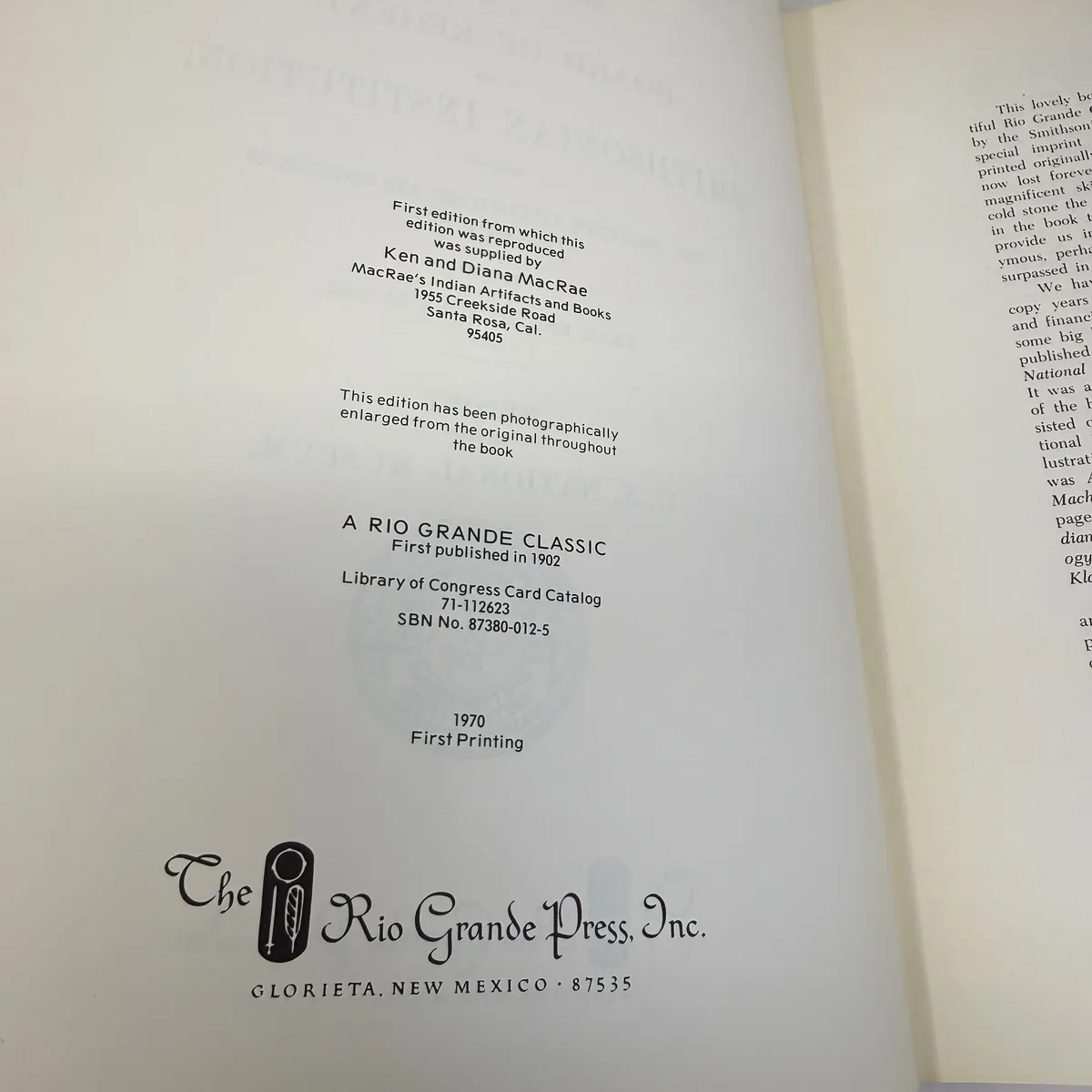 Aboriginal Indian Basketry by Otis Tufton Mason — copyright page
