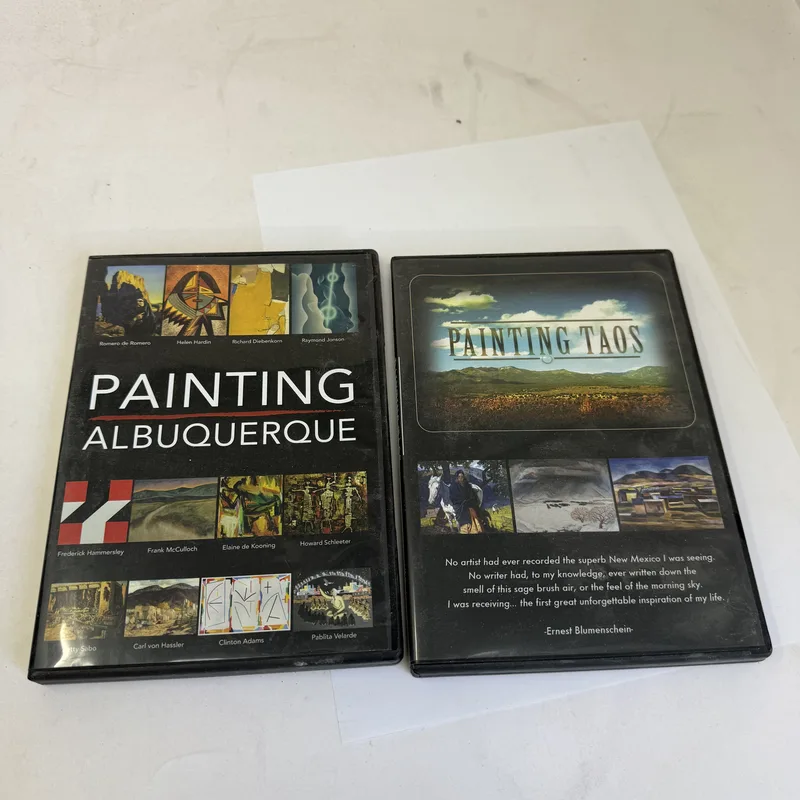Cover of Painting Albuquerque / Painting Taos (two DVDs) by New Mexico PBS