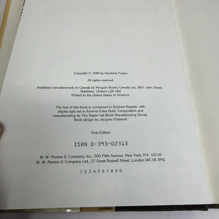 People of Chaco by Kendrick Frazier — copyright page